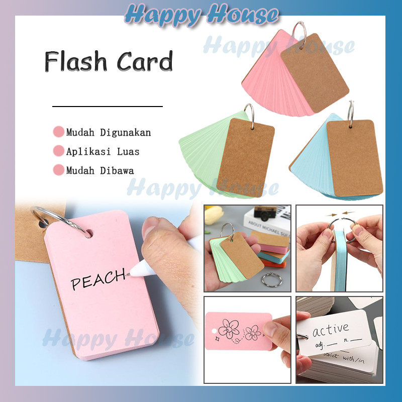 

Colorful Blank Memo Card / Flash Card Note Warna Warni