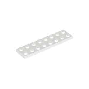 Lego Part 3034 Plate 2 x 8 White