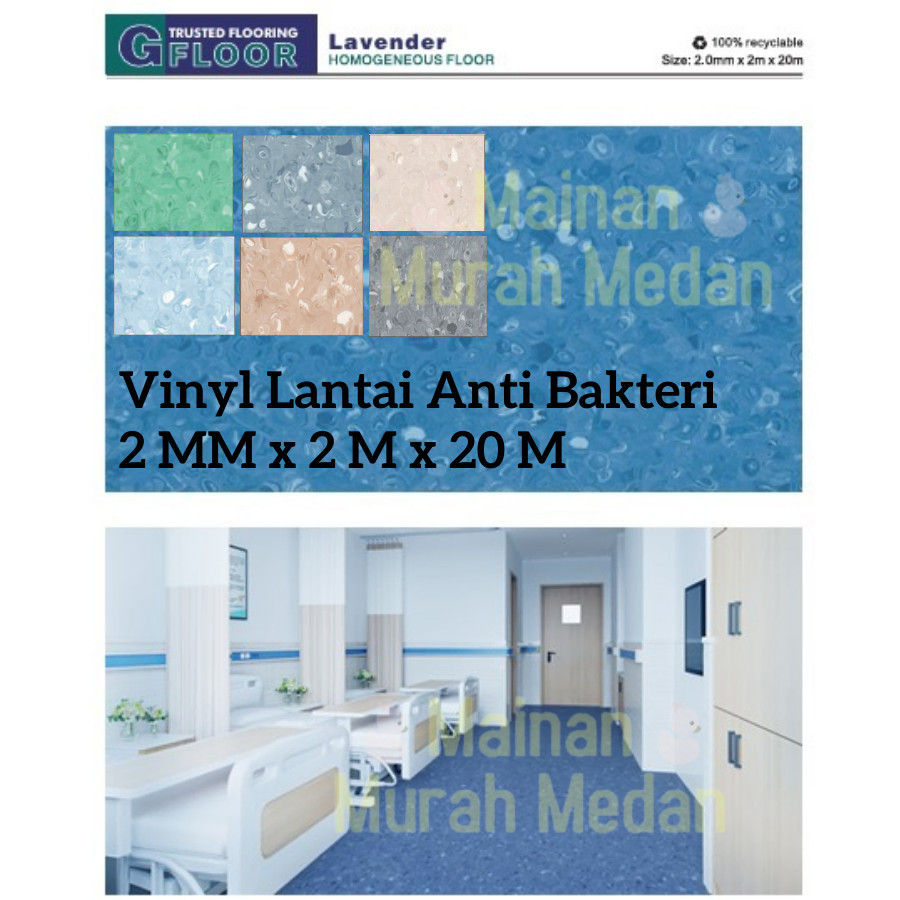 Mainan Murah Medan - Lantai Vinyl Roll Gfloor Mipolam Cosmo / Vinyl Lantai Rumah Sakit / Homogeneous