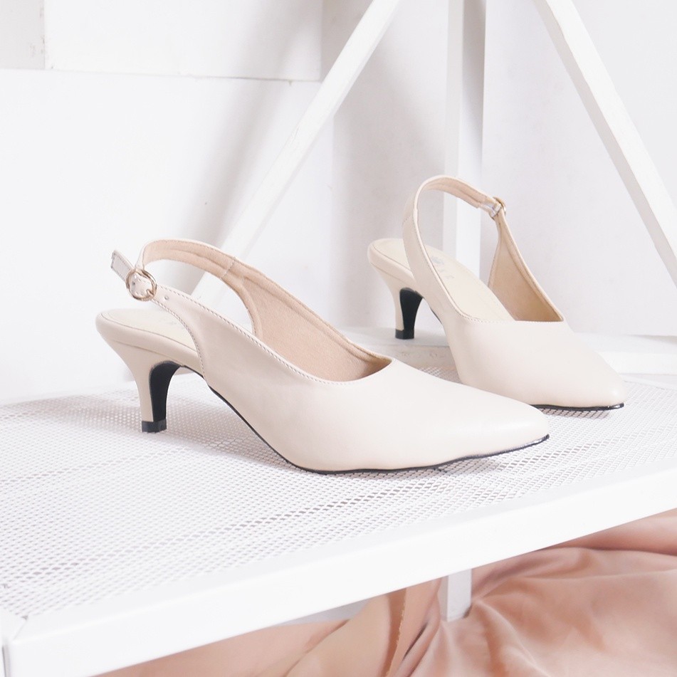 fr54pj Bernike Shoes Sherly Mules Heels Wanita | Slingback Heels