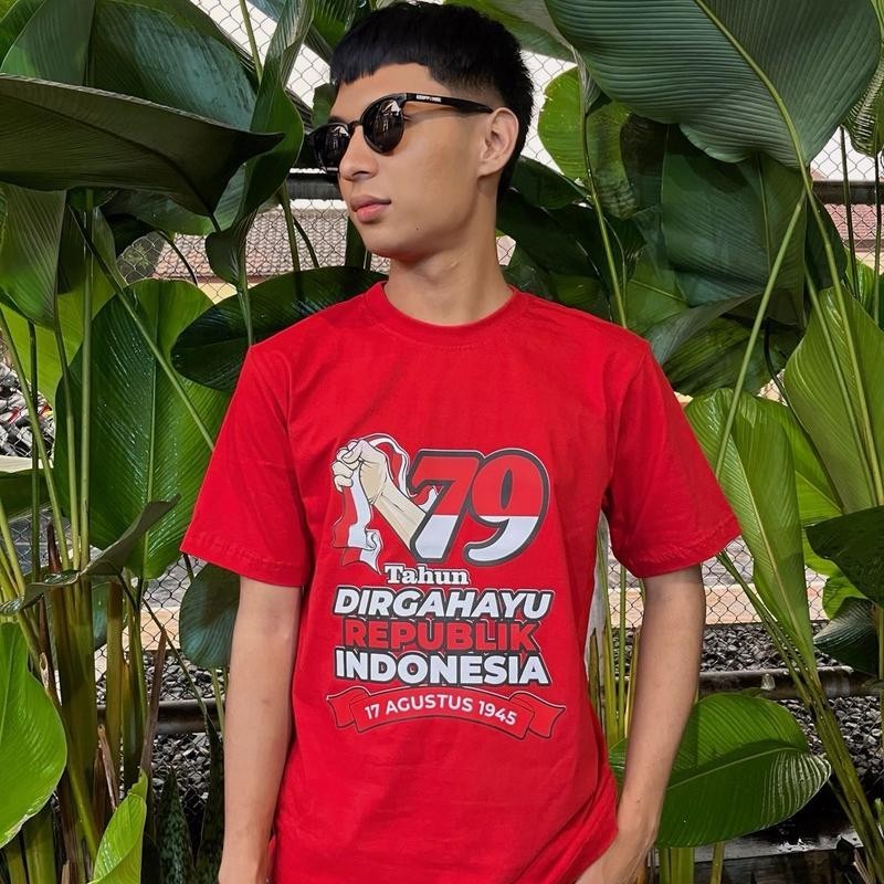 Bossablon - Kaos Garuda Indonesia Kaos HUT RI 79 Kaos Dirgahayu Indonesia Katun