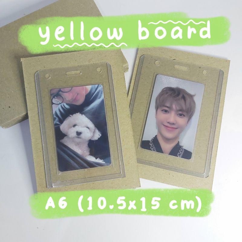 

2pcs - yellow board A6 packing photocard no.30