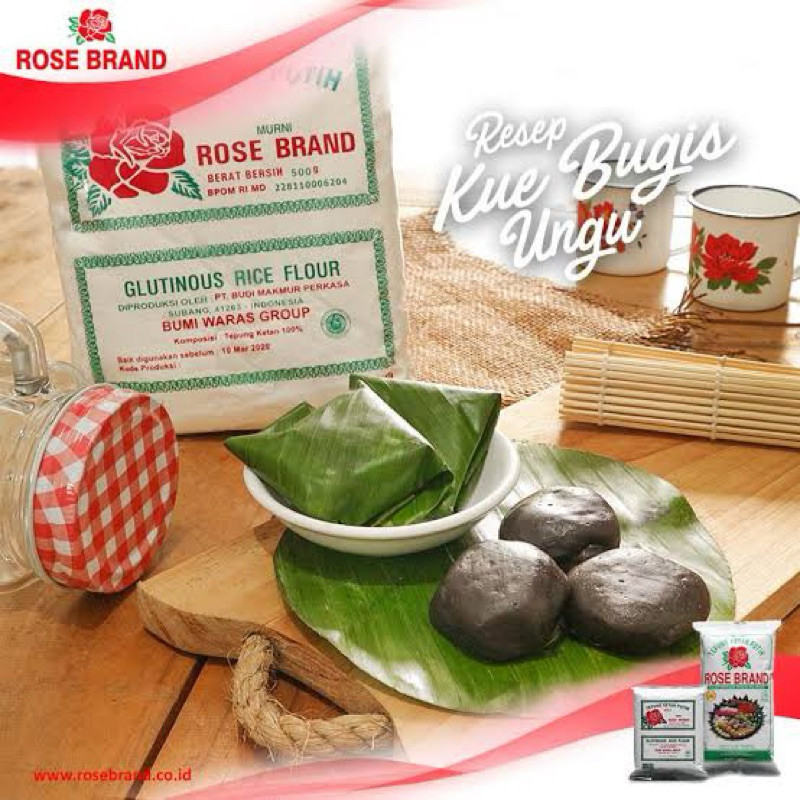 

Rose Brand Tepung Ketan Putih (500gram)/Tepung Bahan Kue