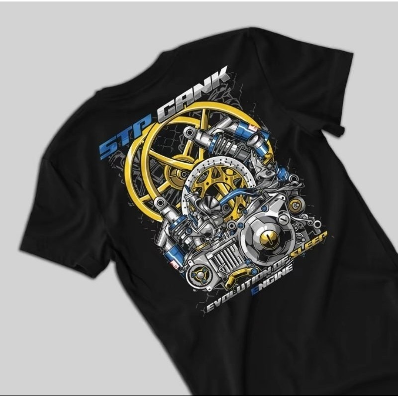 Kaos 5tp Gank V3 / Kaos Yamaha Jupiter Z Vega R Baju Motor Distro Free Seticker