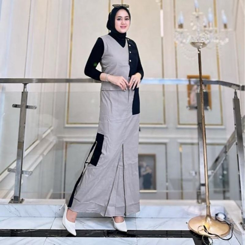 SETELAN ROMPI SLETING ELLA TRENDY
