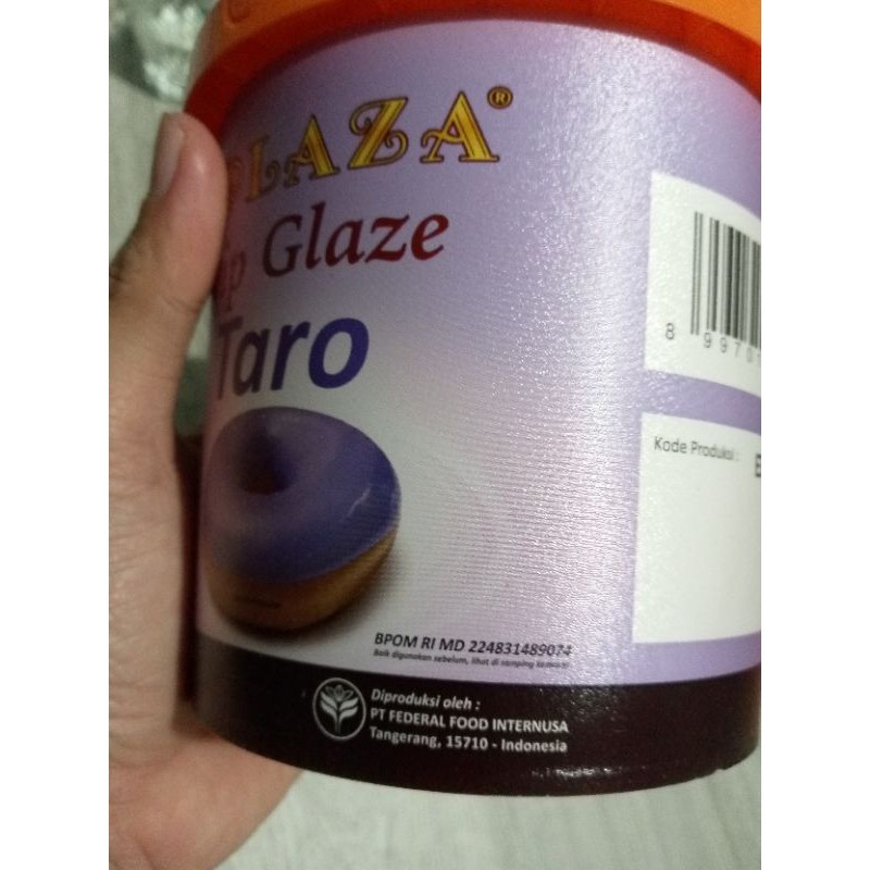 

Plaza Dip Glaze Taro 1kg Selai Olesan Donat