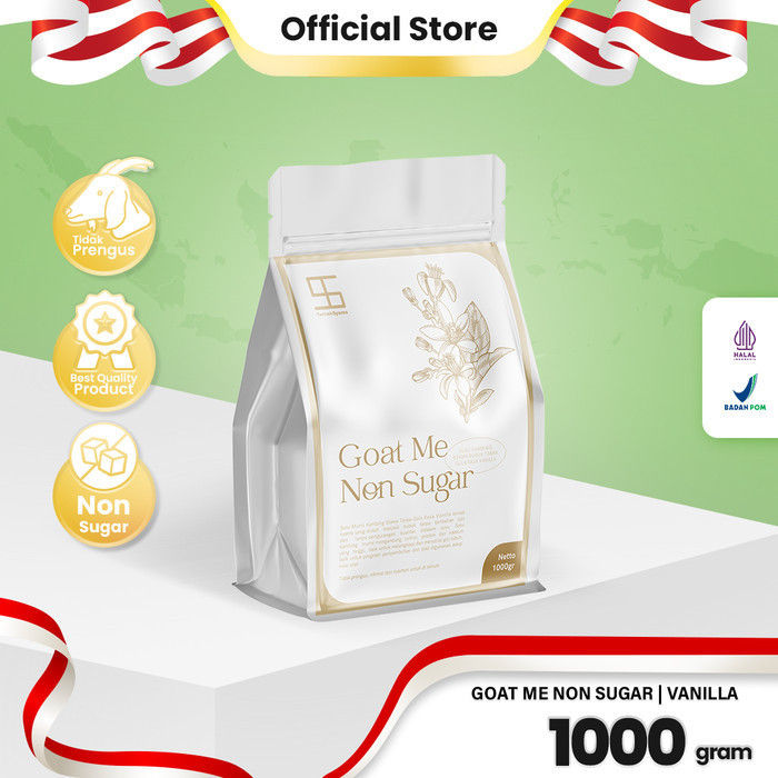 

TERJUAL Goat Me Non Sugar Vanilla Susu Kambing Etawa Bubuk Tanpa Gula 1000gram