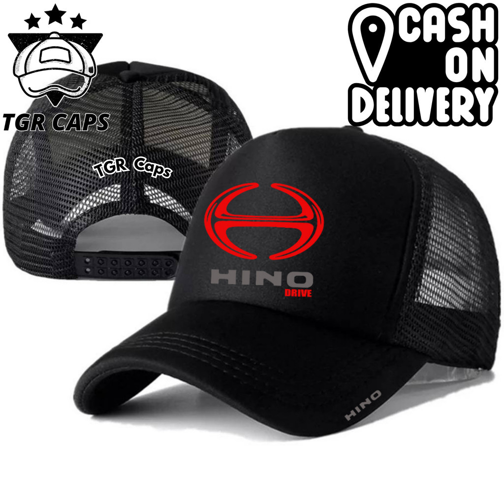 TGR Caps Topi Trucker HINO - Topi Distro HINO Logo - Topi HINO Premium - Topi Pria Dewasa - Topi Pri