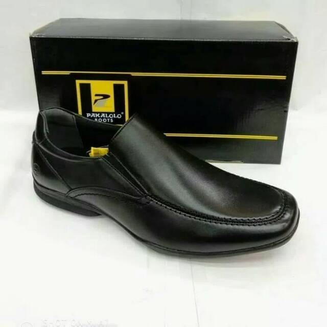 PROMO Sepatu Pantofel Kulit Pakalolo N5313 Original - Hitam, 39 TERMURAH