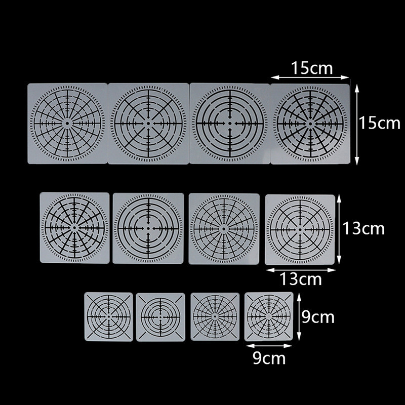 

12PC/set Mylar Mandala Dotting Painting Stencils Templates Tool for Craft Furniture Wood Canvas Rocks Fabric Wall Art DIY 3 Size