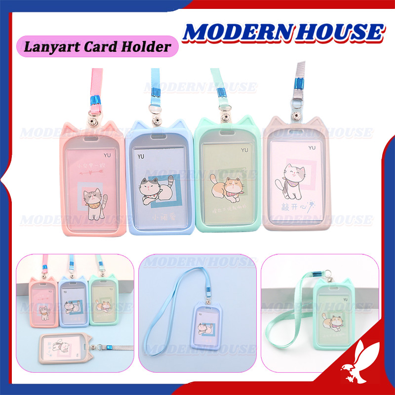 

Gantungan tali kartu akses kantor / Busway lanyard card holder motif kucing / Name Tag Lanyard Gantungan Kartu Motif Kuping