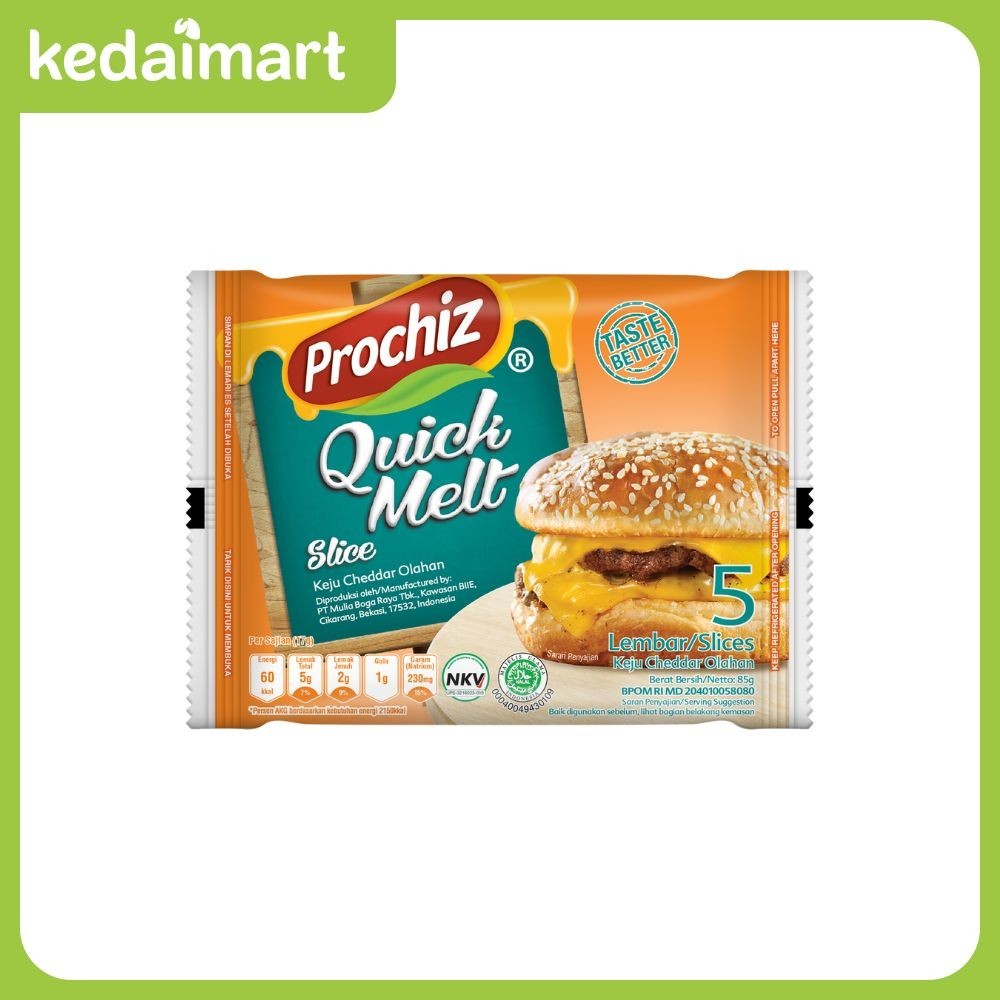 

Prochiz Keju Quick Melt Slice 5s