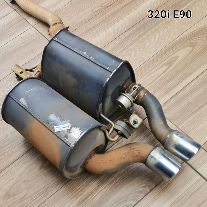 TC99 Tabung Knalpot Belakang Rear Muffler Original BMW 320i E90