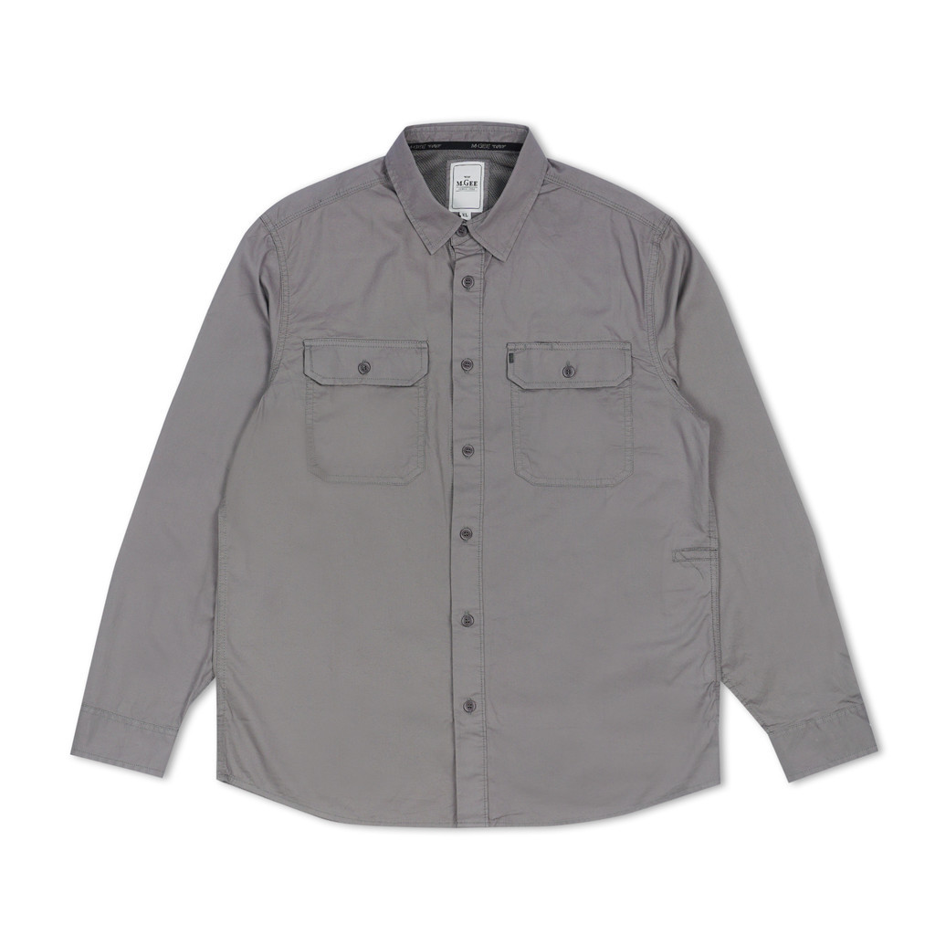 MGee Kemeja Pria Lengan Panjang Outdoor M Gee Camper C032 Grey