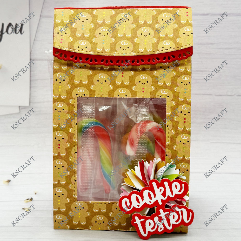 

KSCRAFT 3D Candy Bag Holder Cutting Dies Stencils for DIY Scrapbooking Decorative Embossing DIY Paper Cards