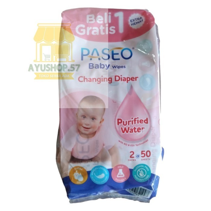 

TISSUE BASAH PASEO 50SHEETS - AYUSHOP57