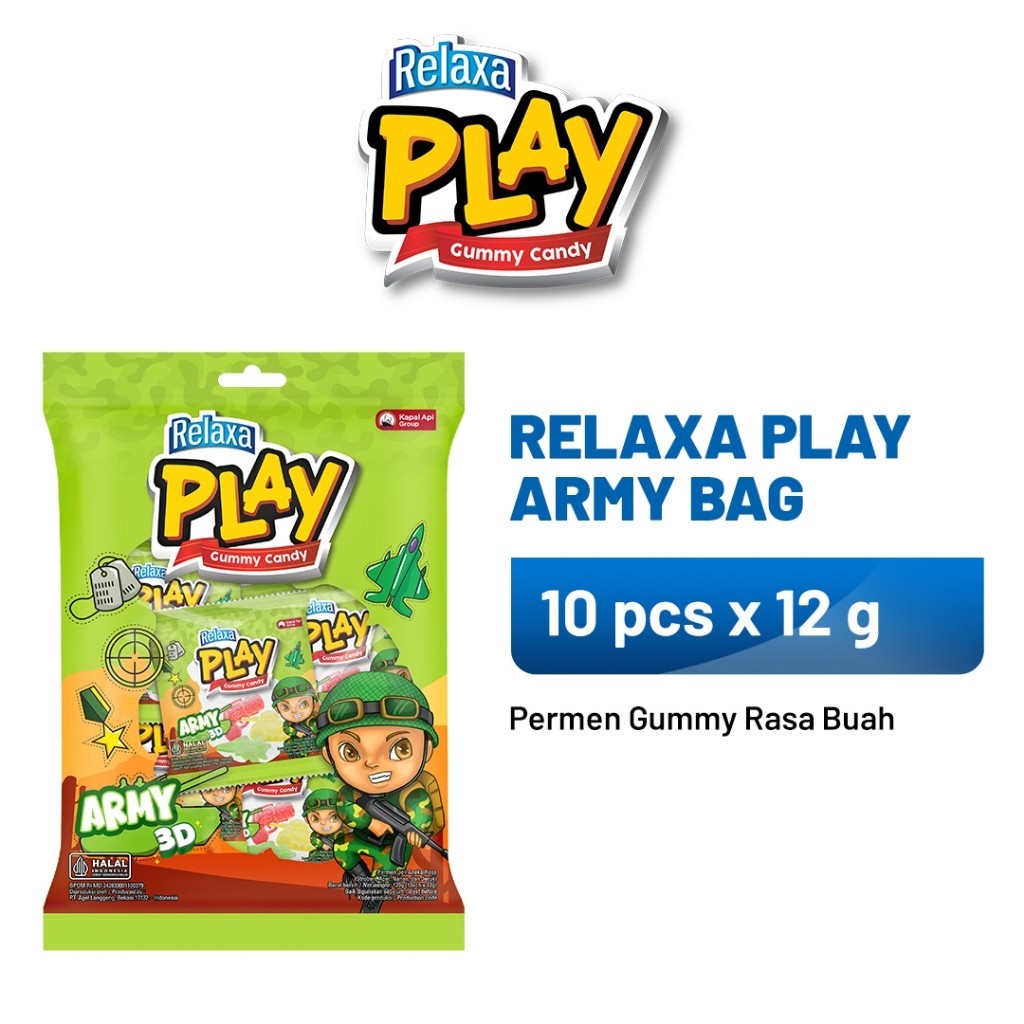 

Relaxa Play Army Bag (10 x 12 gr)