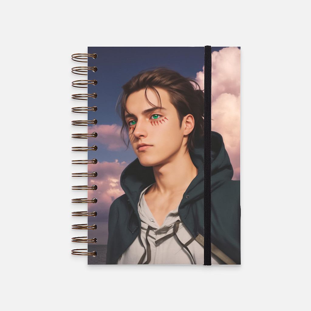 

Hard Cover Notebook EREN YEAGER IN REAL LIFE AOT