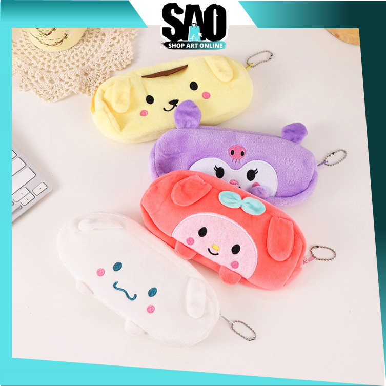 

SAO - S6242 Kotak Pensil Plushy Aesthetic / Pouch Makeup Karakter Lucu
