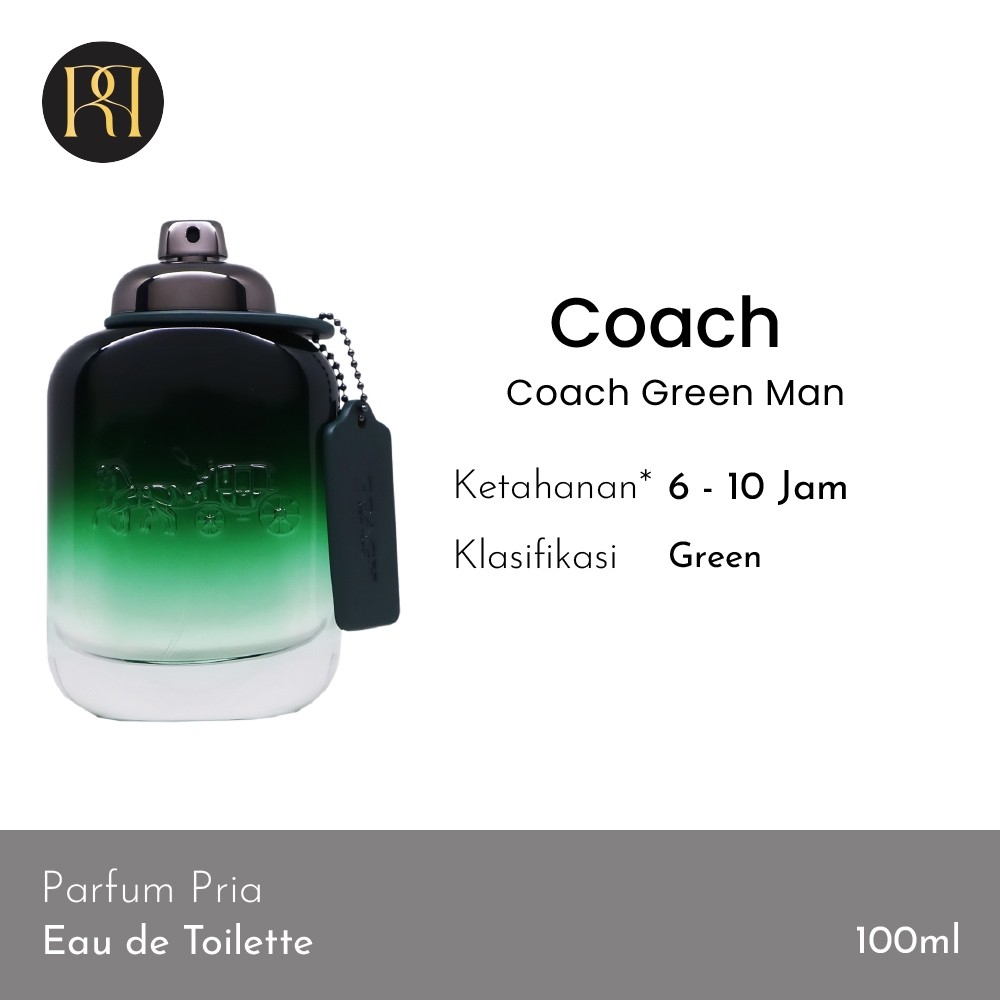 Parfum Pria Coach Coach Green Man (100 mL) Perfume Cowok Tahan Lama dan Wangi
