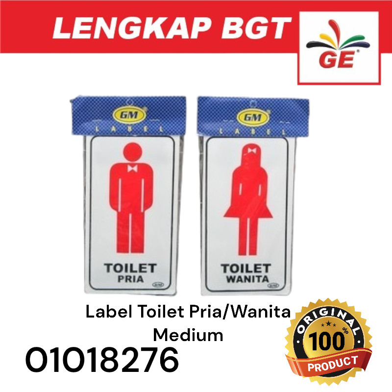 

GM Label Toilet Pria/Wanita MEDIUM / Label Toilet - 01018276