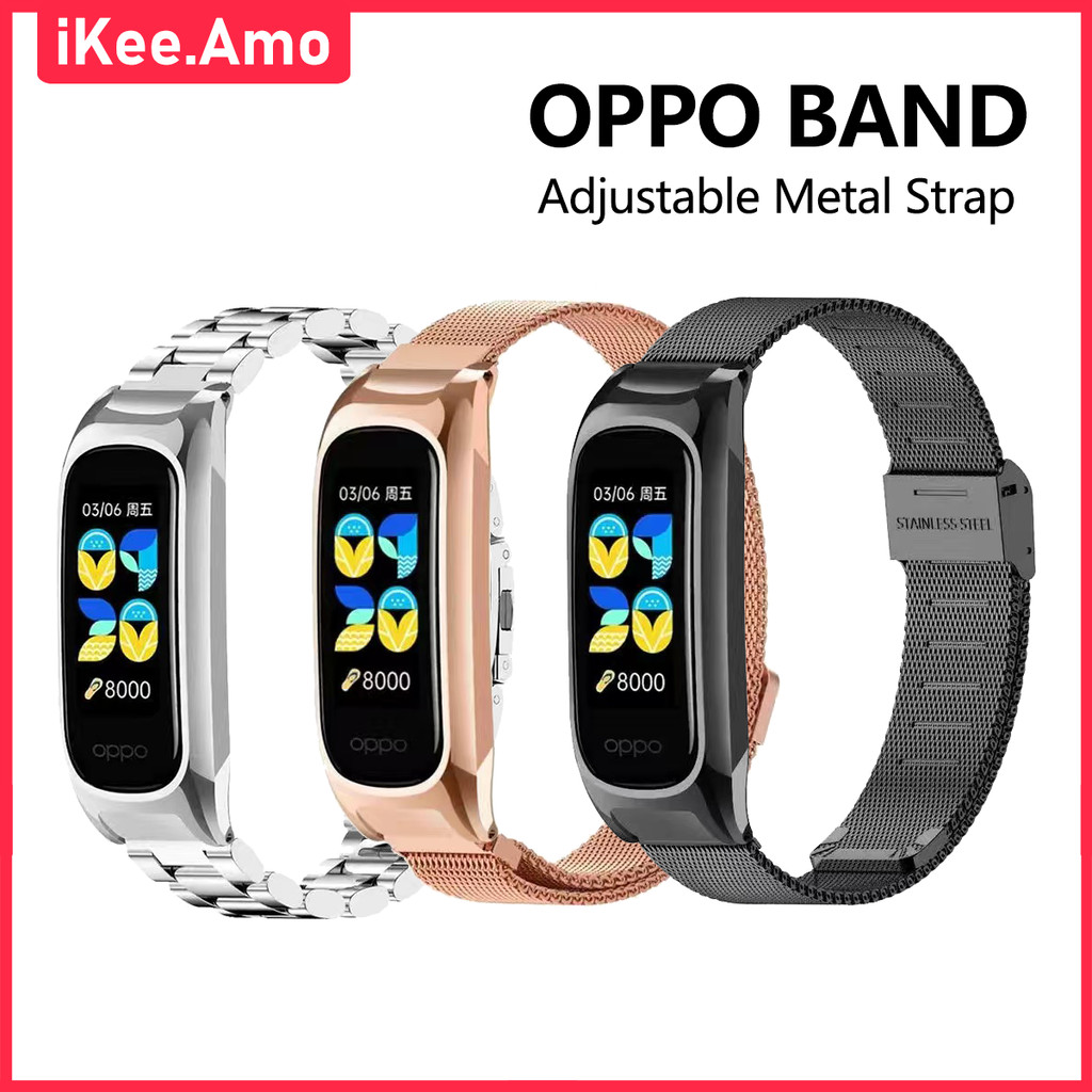 Tali OPPO Band Luxurious Stainless Strap Adjustable Strap OPPO Smartwatch Replacement Band