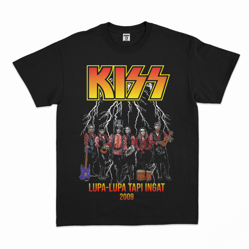 KAOS | TSHIRT BAND KISS PARODY  | KUBURAN BAND |  PARODY | Riseparty Tshirt