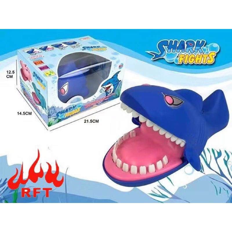 (BISA COD) MAINAN ANAK HIU GIGIT JARI / SHARK BITING HER - MAINAN ANAK IKAN HIU GIGIT / Mainan famil