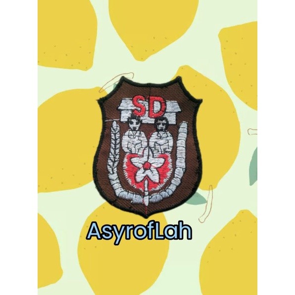 Bet Sd Bordir Saku Logo Emblem Sd Bordir