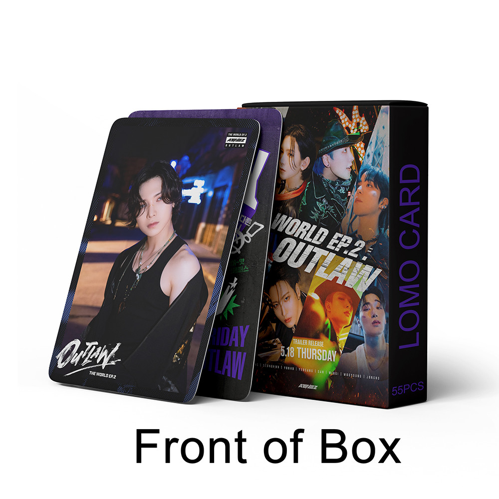 

55PCS/Set Kpop ATEEZ Lomo Cards WORLD EP.1: MOVEMENT New Album Postcards Photocard Photo Print Card Set Fans Collection Gift