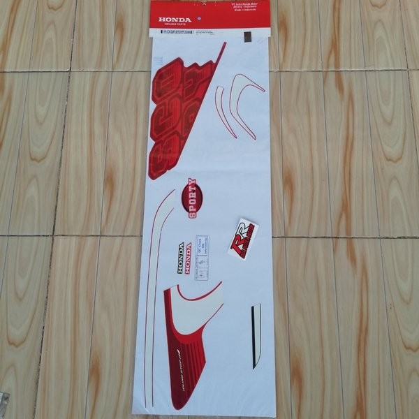 stripe grafik graphic sticker striping body bodi kanan original ori honda scoopy scopy fi sporty tah