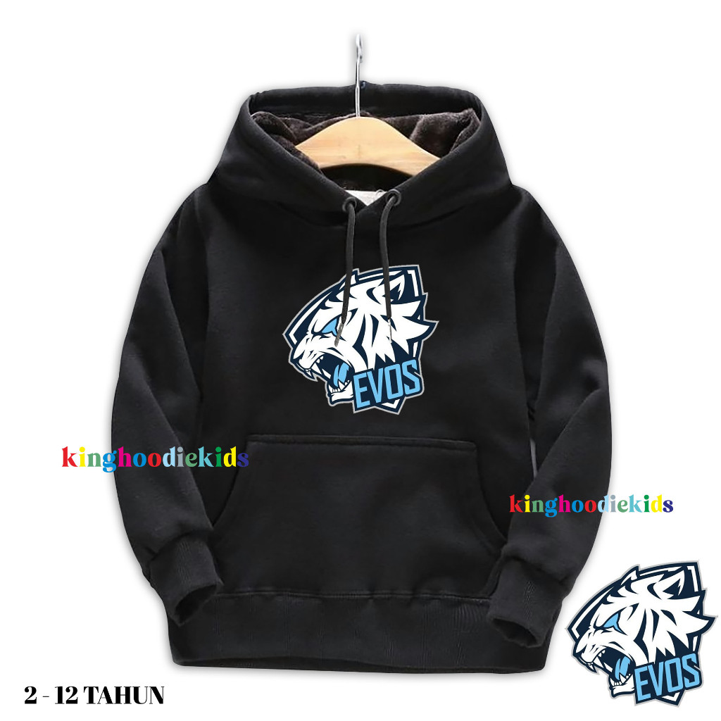 Jaket Anak Hoodie Anak Laki Laki Perempuan Gambar Evos Umur 2 Sampai 3 4 5 6 7 8 9 10 11 12 13 Tahun