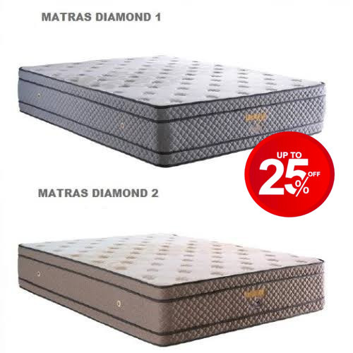 Matras Uniland Paradise Diamond Double Plushtop ( Mattress Only)