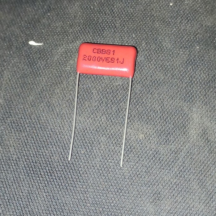 capasitor milar 681j 681 j 2000v 680pf 2kv 680p mylar kapasitor 1600v A