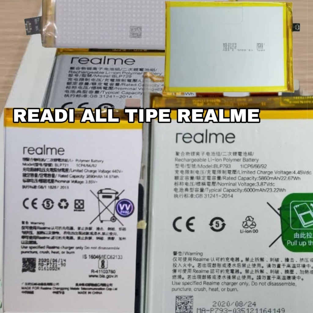 BATERAI / BATTERY / BATRE REALME C2 / BLP-721 ORI