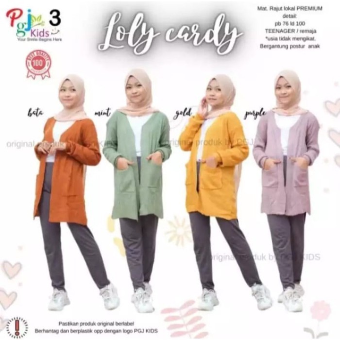 CARDIGAN RAJUT ANAK PEREMPUAN 5 TAHUN SAMPAI 12 TAHUN // BELLE ANAK