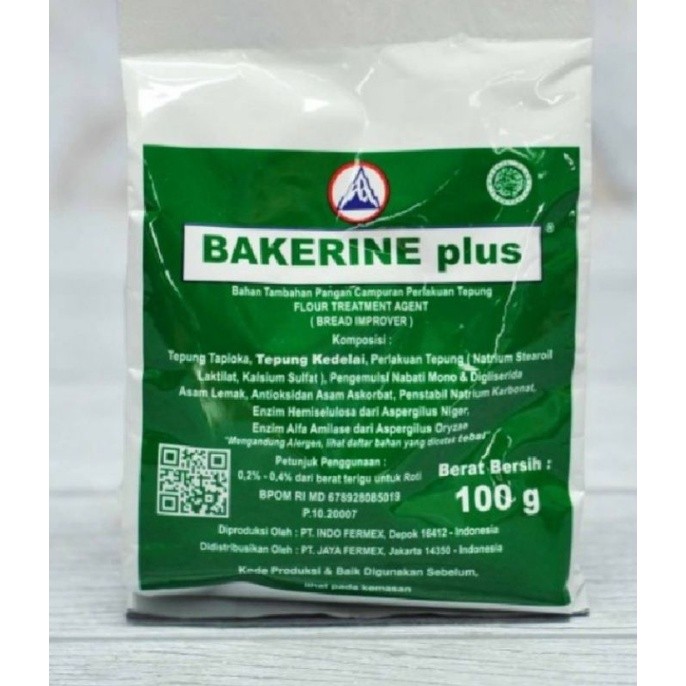 

Bakerin Plus Sachet Bakerine Bread Improver/pengempuk/pelembut 100 gram