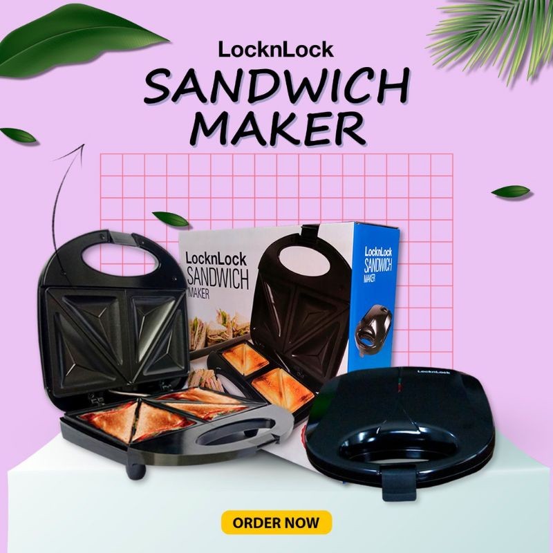 Lock n Lock Sandwich Maker / Toaster Lock&Lock Pemanggang Roti