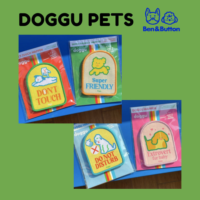 Doggu WAPPEN PATCH For Leash and Harness - VERY BUSY