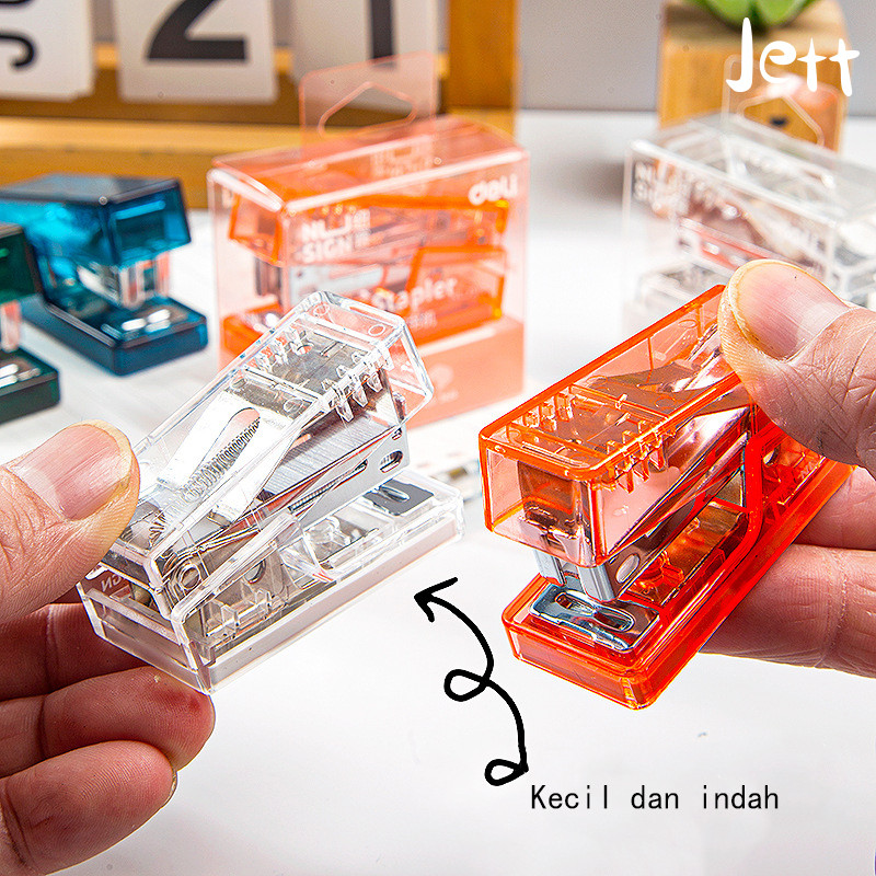 

Stapler/Stapler Sekolah/mudah dibawa/Staples Kapasitas 12 Lemba/FREE Isi staples 1000PCS-Jett