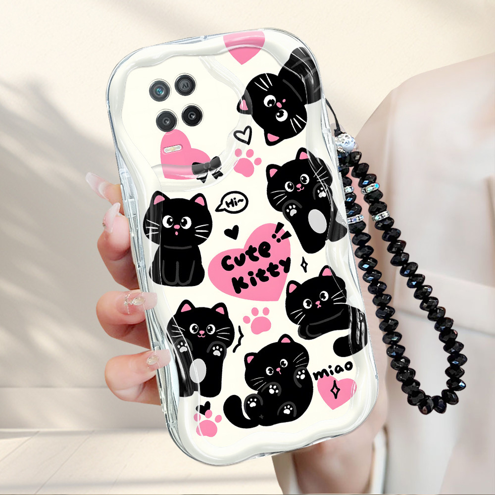 Casing Hp Untuk Realme 8 5G Tali Pengikat B7 Cassing Soft Phone Case Softcase Kucing Kesing 4031