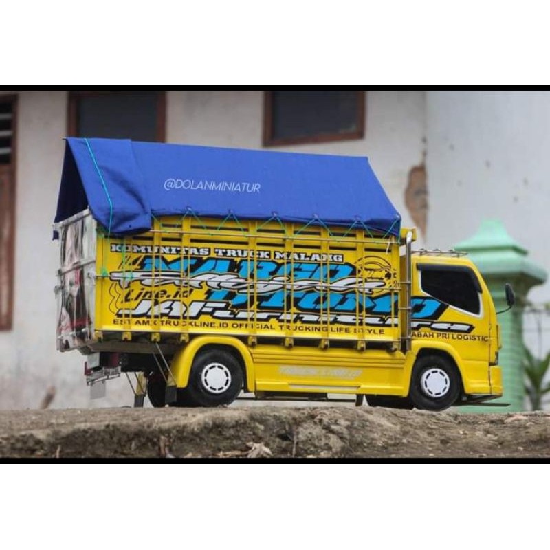 Mainan anak miniatur truk oleng kayu asli mainan kekinian mainan keren