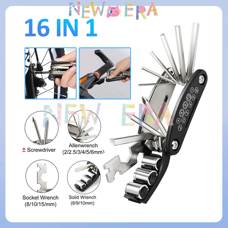 Kunci Shock Lipat Mini Set Kunci Sepedamotor 16