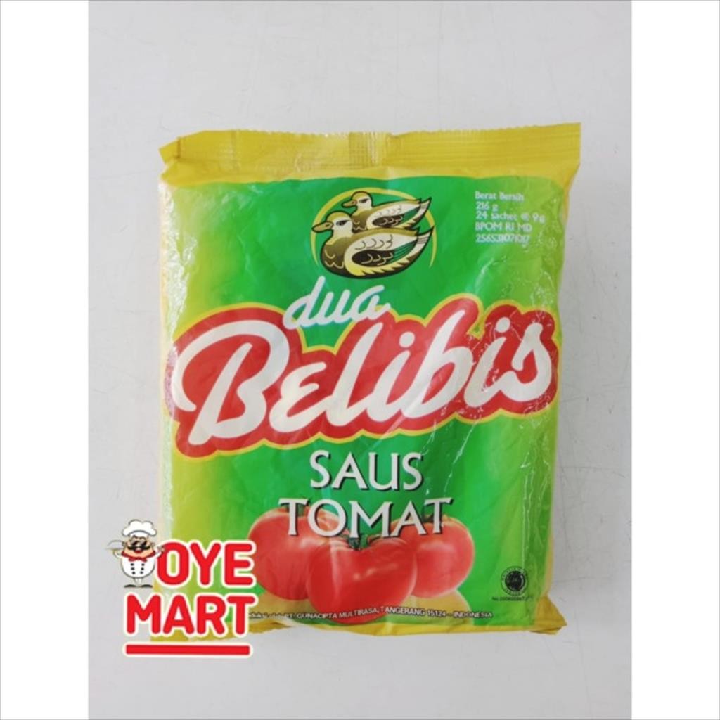 

DUA BELIBIS SAUS TOMAT SACHET 216GR 24X9GR