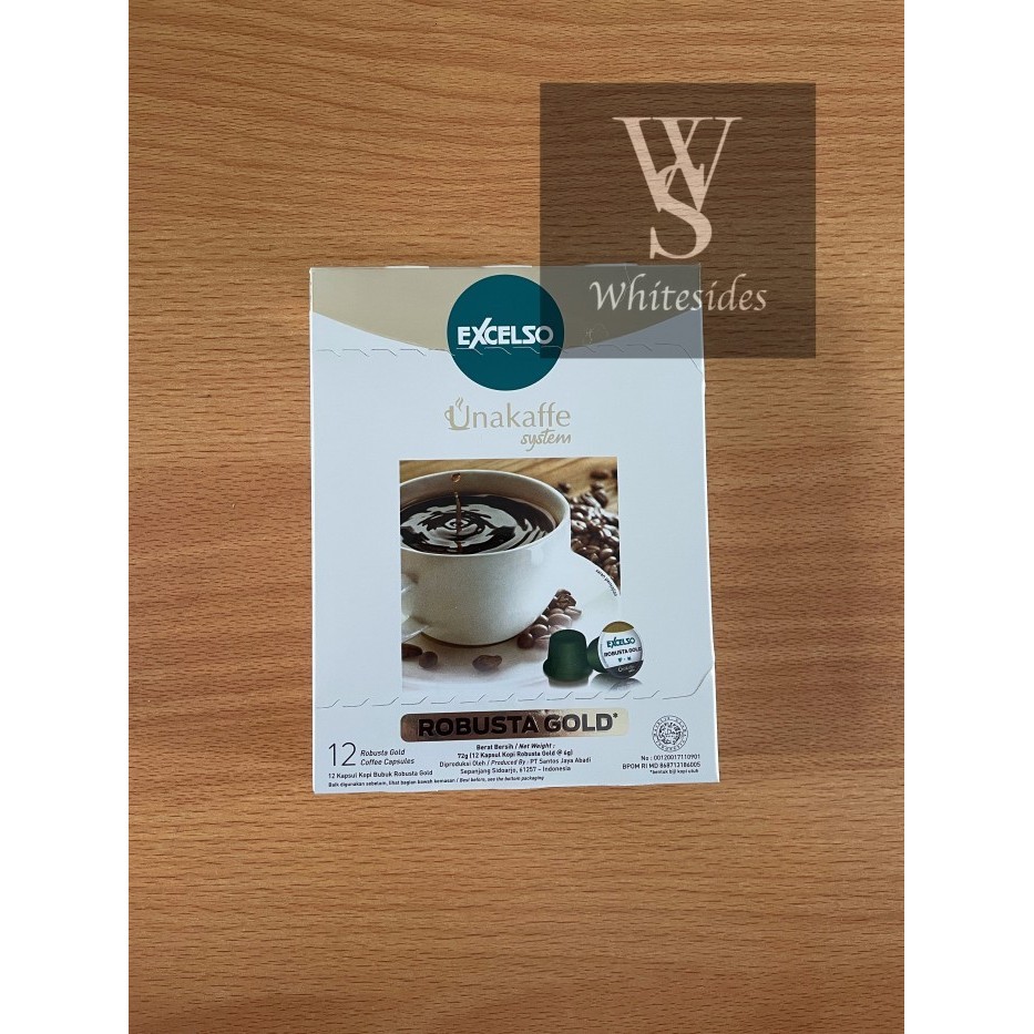 

Excelso Capsule Kapsul Unakaffe Coffee Kopi Instant Black Box Ventura - Robusta - Unkaf