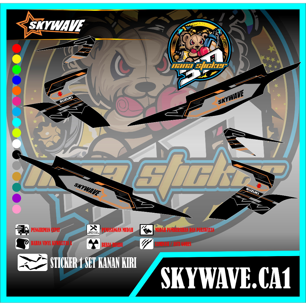 STRIPING SKYWAVE VARIASI STICKER SKYWAVE STICKER LIS LIST SKYWAVE VARIASI CA1