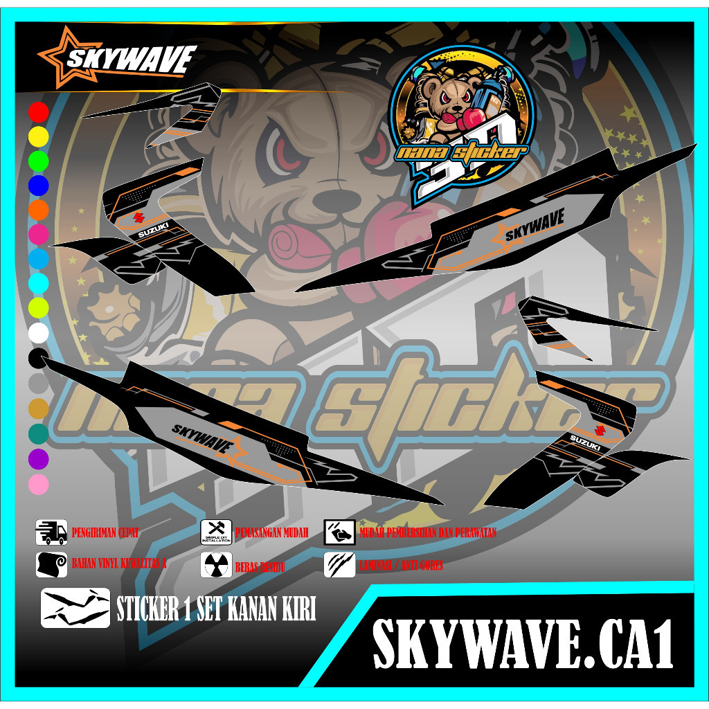 STRIPING SKYWAVE VARIASI STICKER SKYWAVE STICKER LIS LIST SKYWAVE VARIASI CA1