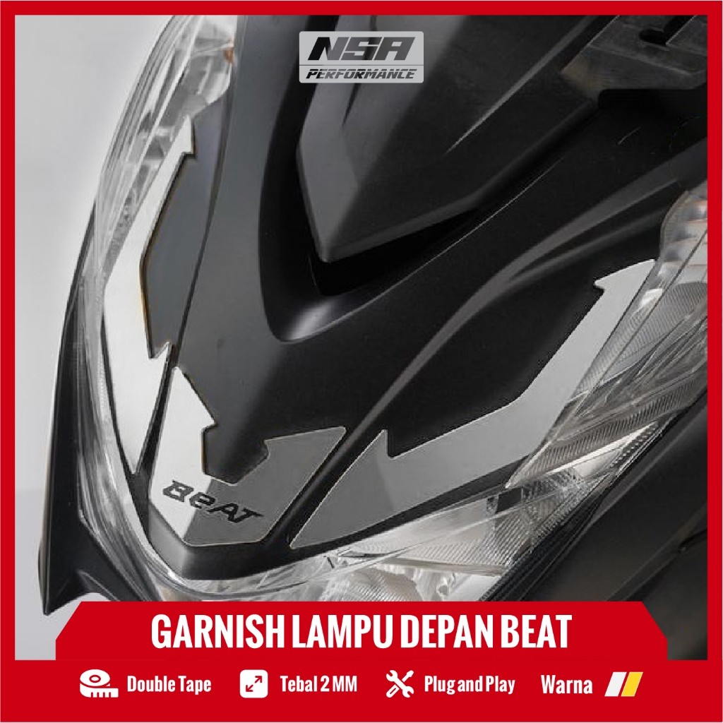 NSA Aksesoris Beat Deluxe Beat New Garnish Lampu Depan Beat Deluxe New 2020 -Beat Deluxe New 2022 Ak