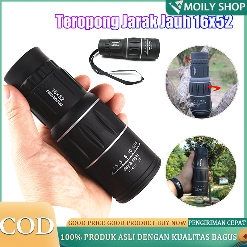 Teleskop Lensa Zoom HP Monokular Teropong Jarak Jauh Peralatan Focus TEROPONG JARAK JAUH 10000 m SIA