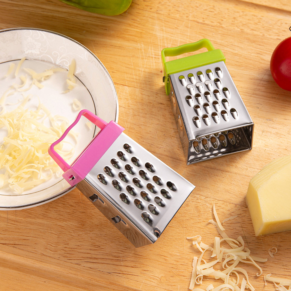 

Mini Cheese Grater Non-slip Handle Fruit Ginger Garlic Grater Multifunctional Stainless Steel Kitchen Cooking Gadget